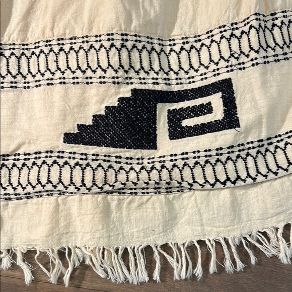 Embroidered Cream Skirt with Black Accents - Picture 7 of 7